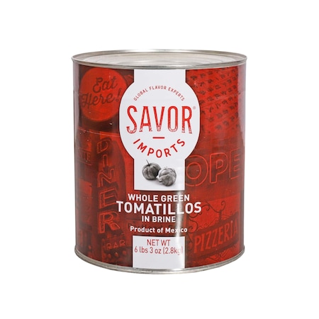 Savor Imports Whole Green Tomatillos #10 Can, PK6